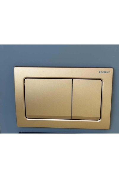 Geberit Alpha Matte Rose Gold Flush Plate from