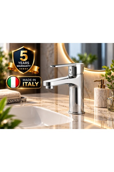 Primo Plus Lovera Chrome Basin Mixer Faucet – Single Lever Bathroom Sink Tap,...