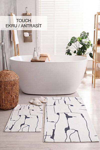 İyi Geceler İstanbul Touch Ecru/Anthracite - 40X60-60X100 Mat Set
