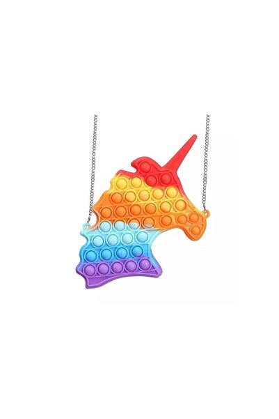 OEM Jucărie Senzorială antistres din silicon, , Geanta Pop It, Unicorn, Multi...