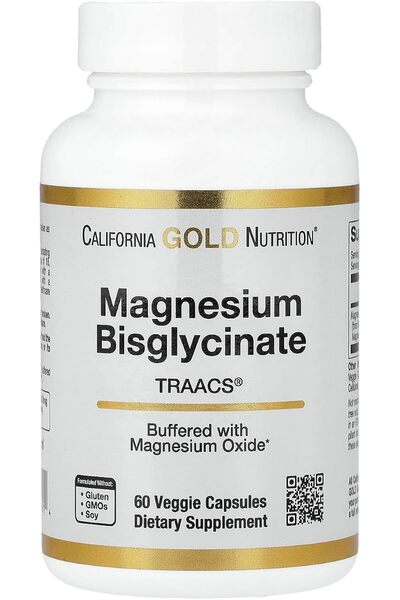 California Gold Nutrition , Magnesium Bisglycinate Chelate, Albion TRAACS®, 6...