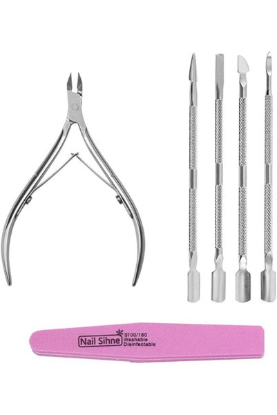 GENERAL Fitang Cuticle Trimmer [6 in 1] with Cuticle Pusher and Scissors, Man...