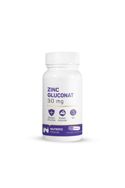 NUTRIFIC Gluconat de zinc 30mg 60 capsule