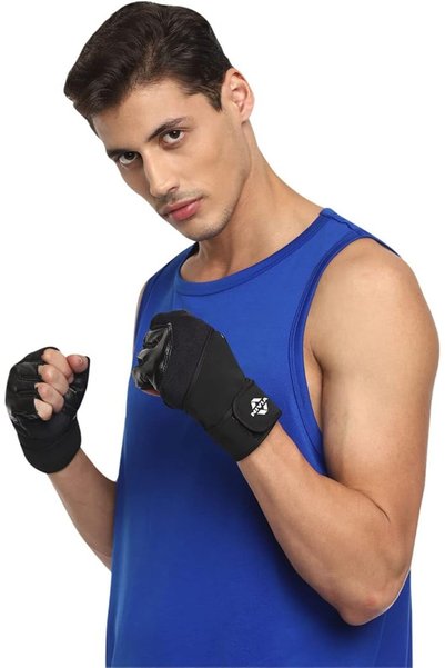 Nivia PROWRAP 2.0 SPORTS GLOVES,Large,Black