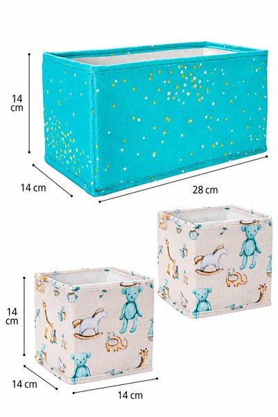 EMİLA HOME Set organizator pentru bebeluși din 3 piese – Organizator pentru sertar și coș de depozitare pentru scutece și organizator din material textil pentru scutece, haine și produse de îngrijire