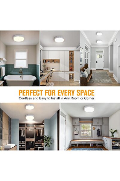 GRE Lampă LED cu Senzor Mișcare 10000mAh – 550LM, 19 cm, Magnetică, Fără Cabluri, 3 Culori, Dimmable, Telecomandă & Timer – Set 2 Bucăți