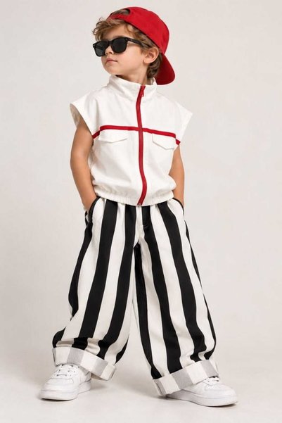 Nazhankids Gabardine Vest Suit