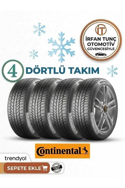 Continental (4'LÜ TAKIM) 225/55R17 97H WinterContact TS870 Oto Kış Lastiği (Ü...