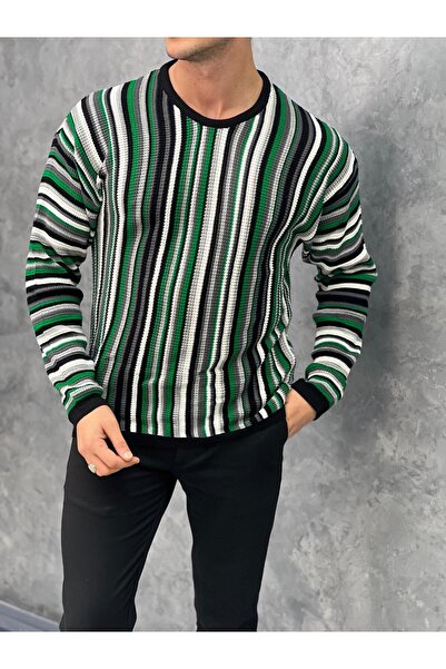 MODEFENDİ Pulover cu model tricotat din bumbac și lycra