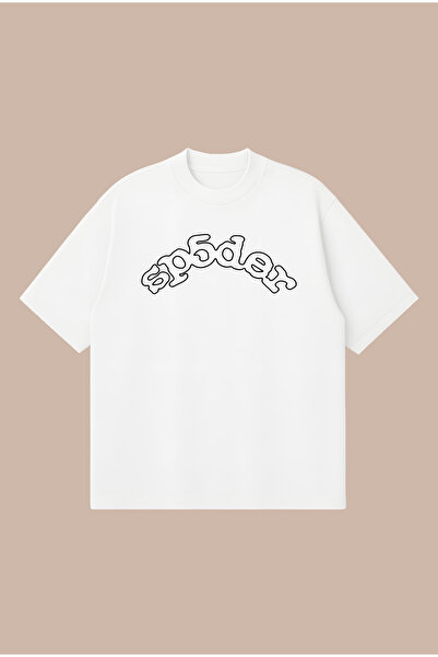 PURE POWER Curly Sp5Der Printed Oversize Boxy Cut Unisex 100% Cotton Tshirt |...