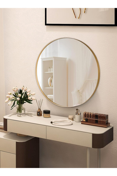 Taimi luxurious Design 50cm Vanity Mirror-Gold Metal Frame for dressing room,...