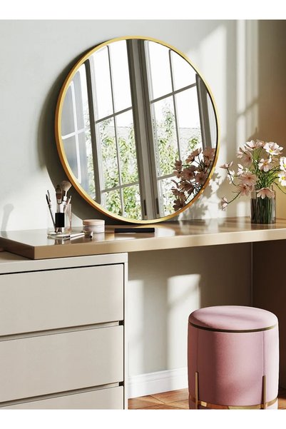 Taimi Beautiful Design 50cm Vanity Mirror-Gold Metal Frame for dressing room,...