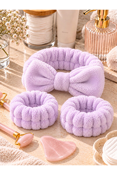 Zet Design Makeup Headband and 2-Piece Wristband Set – Skincare and Makeup Ac...