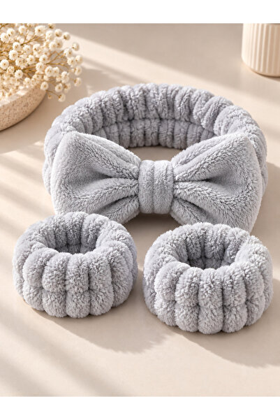 Zet Design Makeup Headband and 2-Piece Wristband Set – Skincare and Makeup Ac...