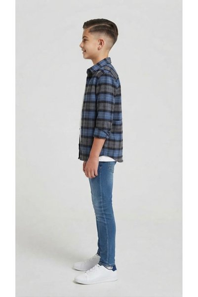 ADA YILDIZ KİDS Boy's Lumberjack Checkered Shirt 8/12 Years