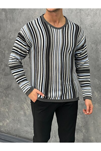 MODEFENDİ Pulover cu model tricotat din bumbac și lycra