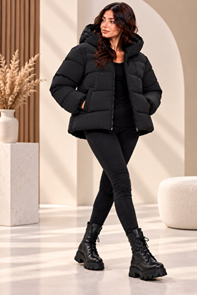 Modayıldızlar Hooded Inflatable Coat Winter