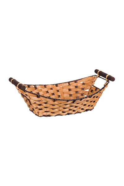 OEM Coș din Plastic cu Mânere din Lemn Maro 38x25x13cm – servești și depozite...
