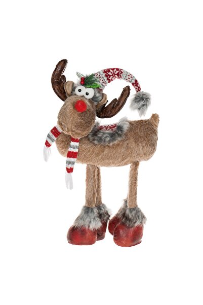 DD SHOP Figurina Decorativa de Craciun Cerb cu Caciula Rosie 48cm - Figurine ...