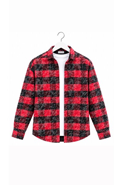 Minharir Men's Checkered Plaid Pattern Lumberjack Shirt