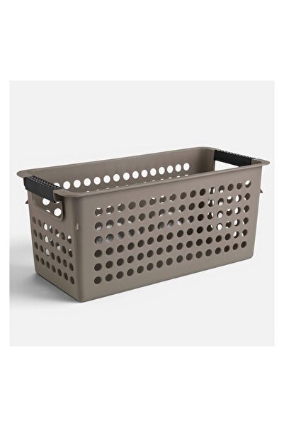 OEM Coș din Plastic Taupe Perforat cu Mânere 3,4L – grupează obiectele mici ș...