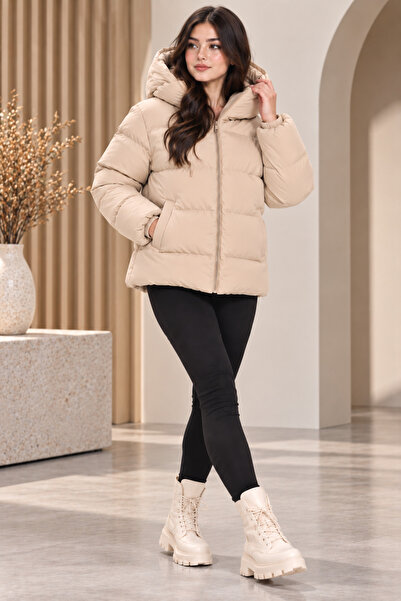 Modayıldızlar Hooded Inflatable Coat Winter
