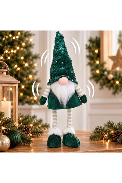 DD SHOP Figura gnome ver caciula pai 43cm - Figurine Craciun Interactiva
