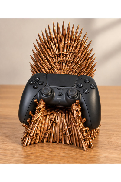 Megys Studio Game of Thrones PS5 Gamepad Stand - Metalik Bronz
