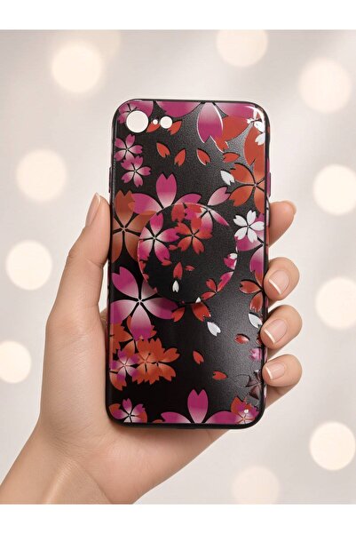 iPhone 7/8/Se Uyumlu Desenli Pop Soketli Silikon Kılıf