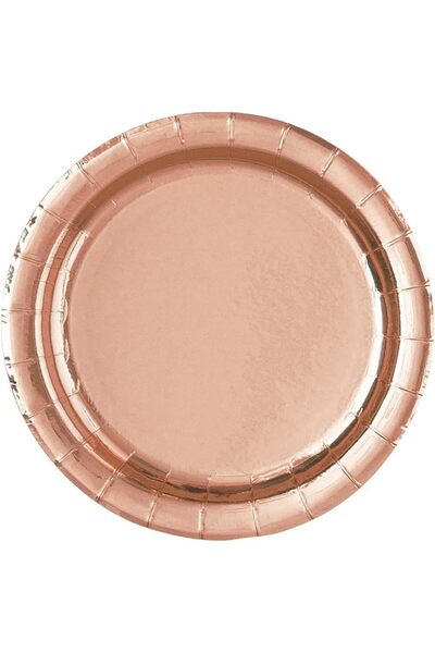 Unique Party Foil Rose Gold Paper Small Party Plates