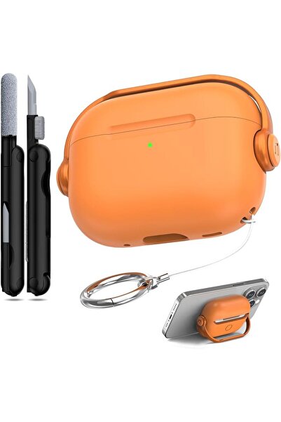 R-fun حافظة لسماعات Airpods Pro 3 مع قفل آمن ومجموعة تنظيف، حافظة واقية لسماع...