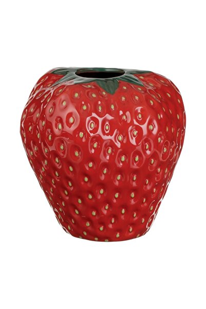 OEM Vază Ceramică in Forma de Capsuna 20x20x21cm – accent jucăuș care dă pers...