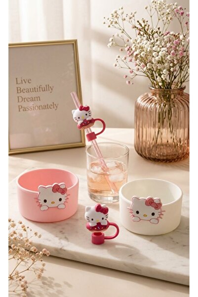 Hello Kitty Quencher - Iceflow - Lumin - Yeni Nesil Termos Aksesuarı Kalın Si...