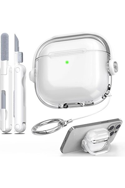 R-fun حافظة لسماعات Airpods Pro 3 مع قفل آمن ومجموعة تنظيف، حافظة واقية لسماع...