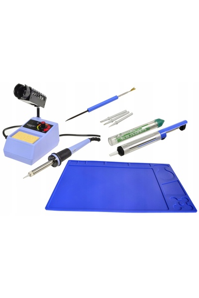 HOTAIRBRUSH HOTAIR ZD-98 48W Stație de lipit +Covoraș, Fludor, Vârfuri, Aspir...