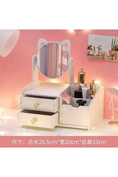 Generic Cosmetic Mirror Girl Internet Celebrity Desktop Dressing Mirror Stude...