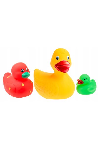 TULLO Jucării pentru baie 3 rațe multicolore