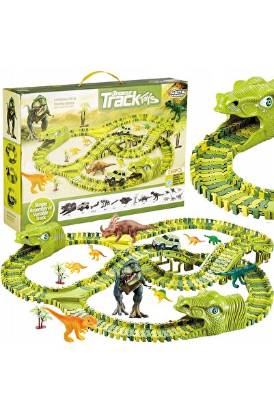 Springos CIRCUIT DE CURSE MAȘINI JUCĂRII DINOZAUROI PARC DINOZAUROI DINO XXL ...