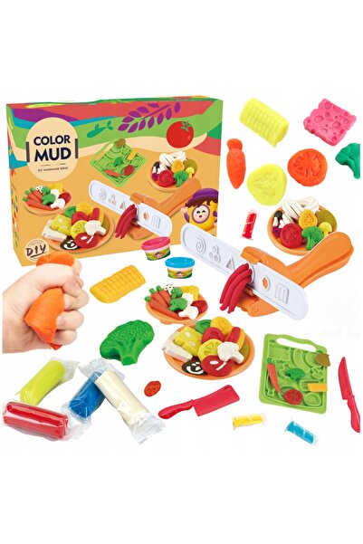 NO BRAND Set de gătit CIASTOLINA, Plastilină pentru copii, Extruder de modelat
