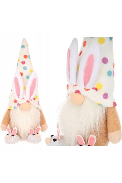 SASKA GARDEN SKRZAT 25CM Gnom Iepuraș cu buline, băiat, figurină decorativă d...