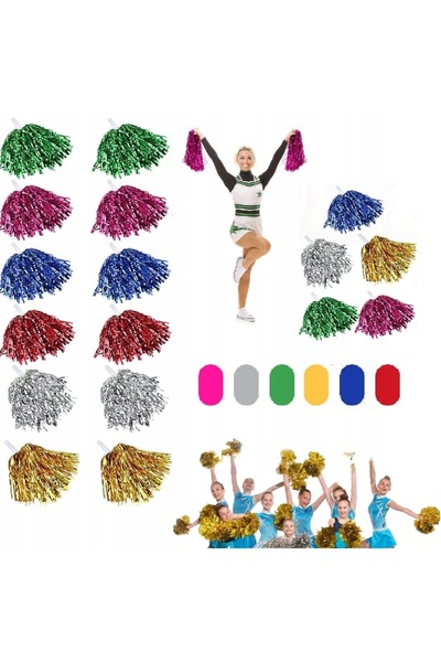 NO BRAND 12X POMPOMS MAȘINI DE CHEERLEADING COMPETIȚIE DE BASCET