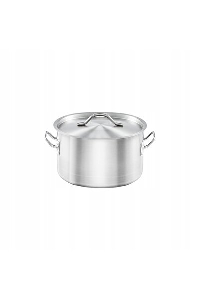 Stalgast Oală Medie Cu Capac Oțel Gastronomic Ø160mm 1,9L 012166
