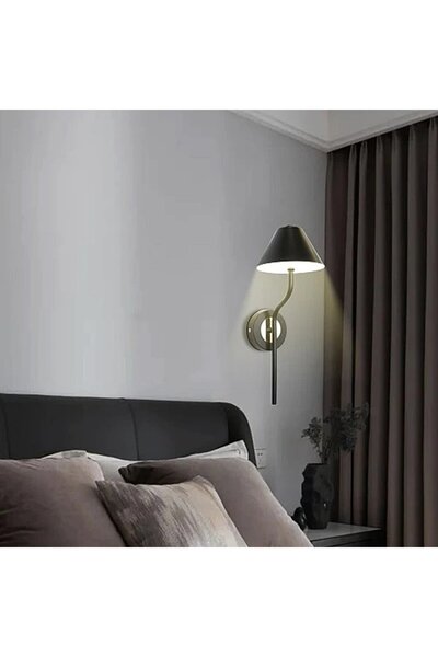 Generic Brand أبليك جداري مودرن أسود LED 5 واط 3 ألوان إضاءة WA/B5121/1BK+3CO