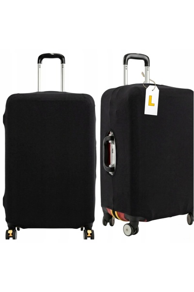 NO BRAND Husă pentru valiză mare XL, pentru bagaje de cală, neagră, elastică,...