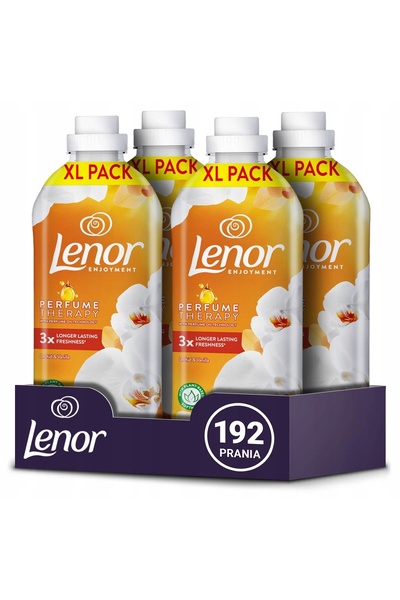 lenor Kit Detergent Lichid de Rufe Catifelant Orhidee Vanilie 192 Spălări 4x1,2L