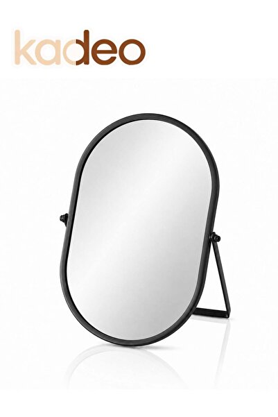 Generic Modern Oval Tabletop Mirror with Sturdy Iron Frame, High-Definition C...