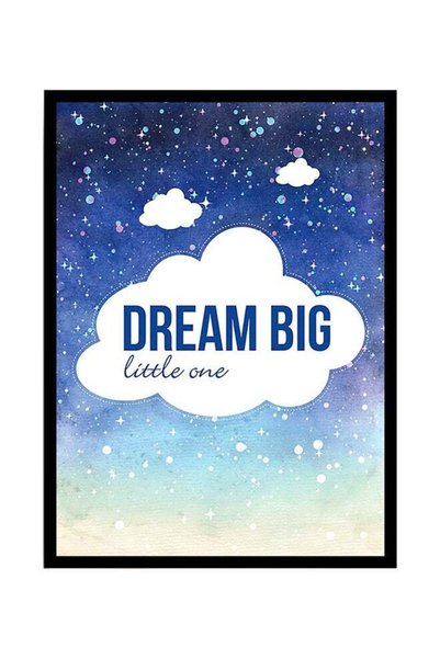 Generic Quotes Poster With Frame Multicolour 40x55cm