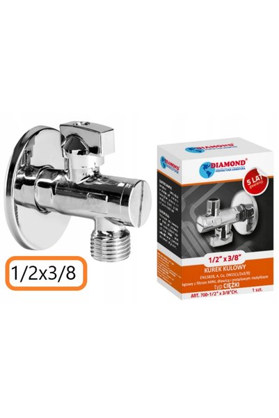 NO BRAND Robinet unghiular pentru filtru de robinet 1/2x3/8