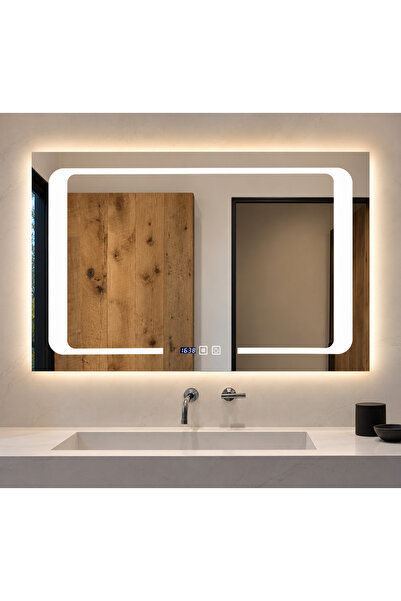 SANITEXPERT Oglindă de baie SaniLux LED 900×600 mm, fără ramă, 24W, cu contro...