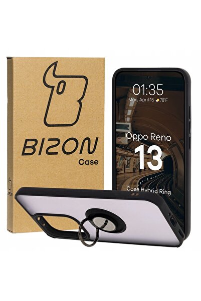 bizon Husă cu inel și suport pentru Oppo Reno13, Bizon, husă, suport spate